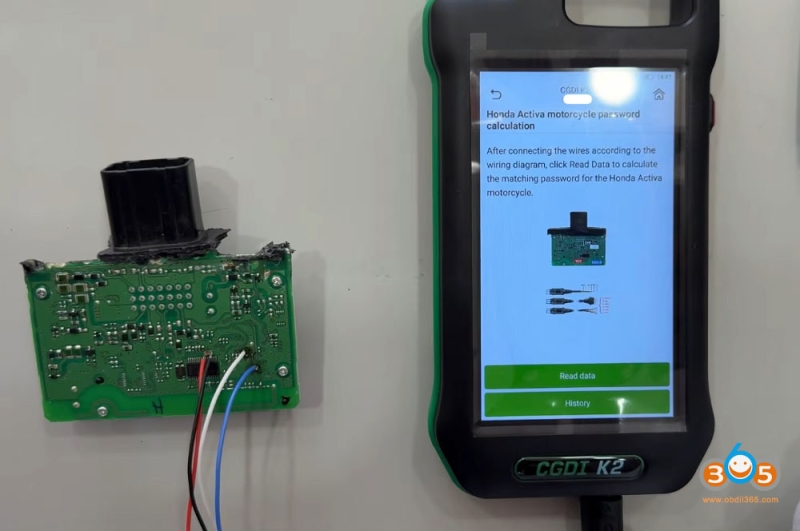 Honda Activa Motor Scooter All Keys Lost with CGDI K2