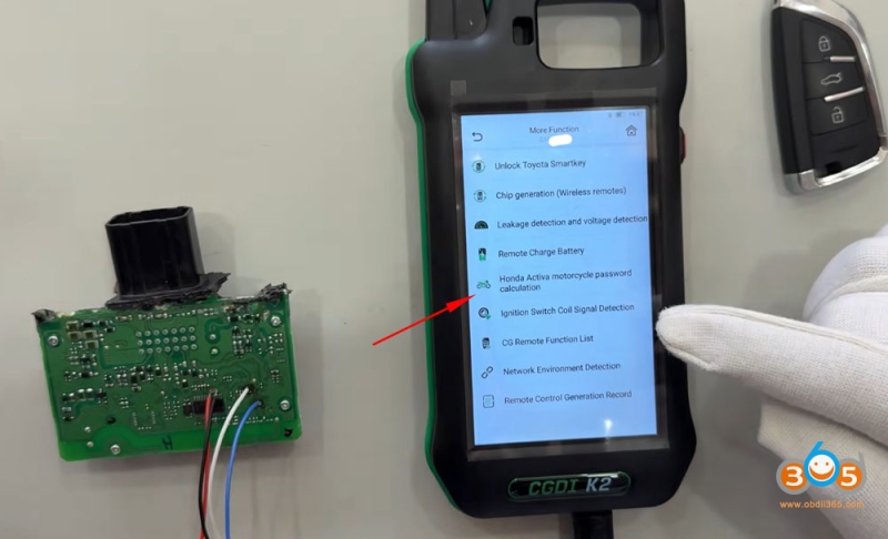 Honda Activa Motor Scooter All Keys Lost with CGDI K2