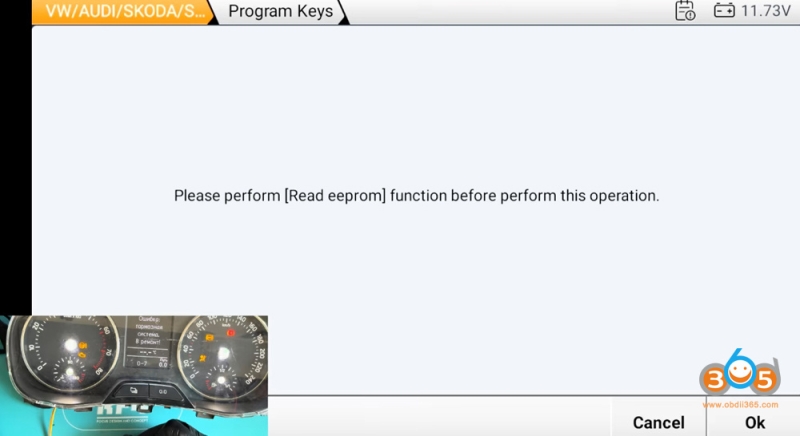 OBDSTAR G3 Program VAG IMMO4 All Keys Lost via MP001