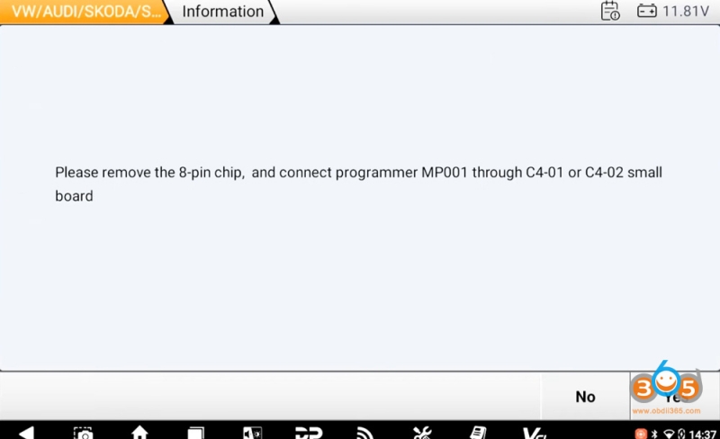 OBDSTAR G3 Program VAG IMMO4 All Keys Lost via MP001