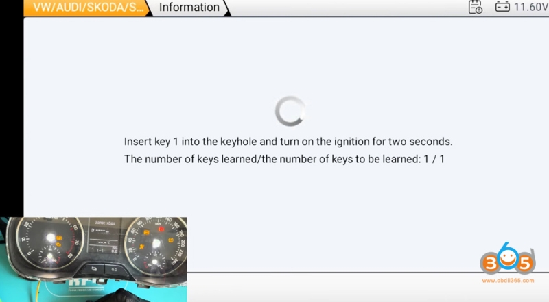 OBDSTAR G3 Program VAG IMMO4 All Keys Lost via MP001