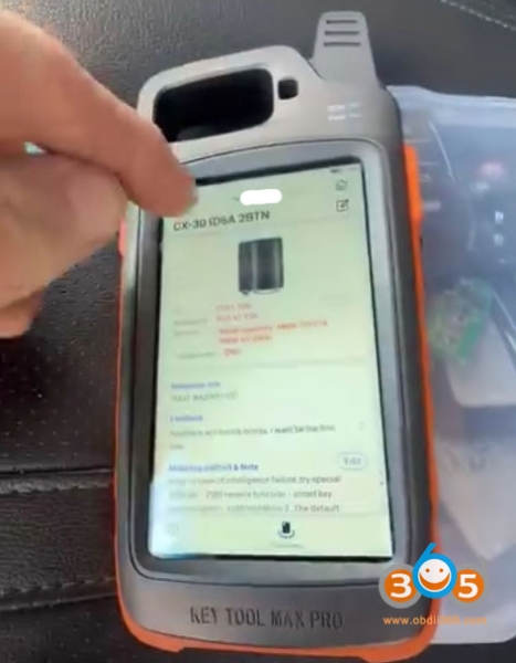 Xhorse Key Tool Max Pro Clone Mazda CX-30 2020 Smart Key via XM38