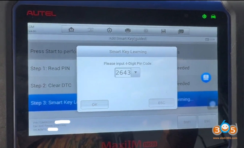 2015–2020 Chevy Tahoe Smart Key Not Detected Autel IM508 Solution