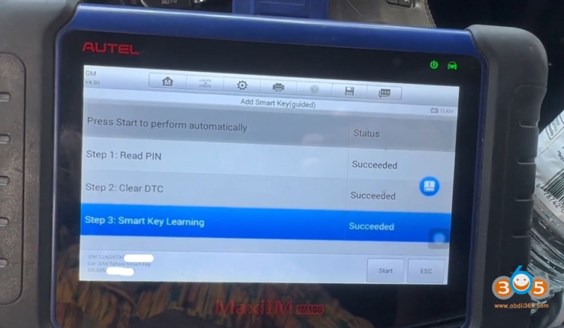 2015–2020 Chevy Tahoe Smart Key Not Detected Autel IM508 Solution