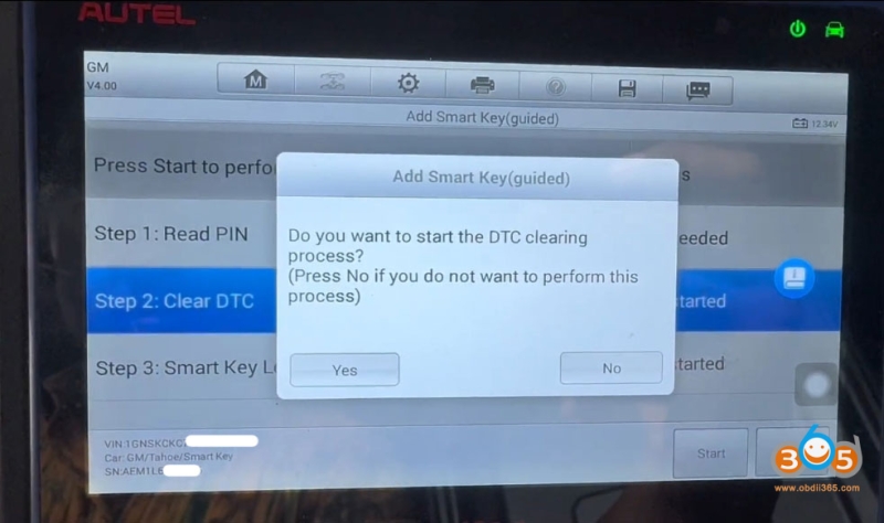 2015–2020 Chevy Tahoe Smart Key Not Detected Autel IM508 Solution
