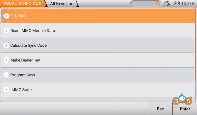 2017 VW Polo MQB48 All Keys Lost with Yanhua ACDP + OBDSTAR G3