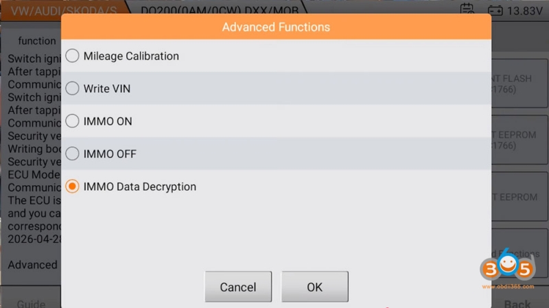 2017 VW Polo MQB48 All Keys Lost with Yanhua ACDP + OBDSTAR G3