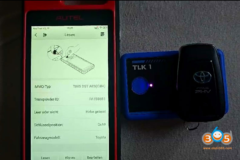 EoneBoss TLK1 Failed to Unlock 2018 Toyota 8A Smart Key?