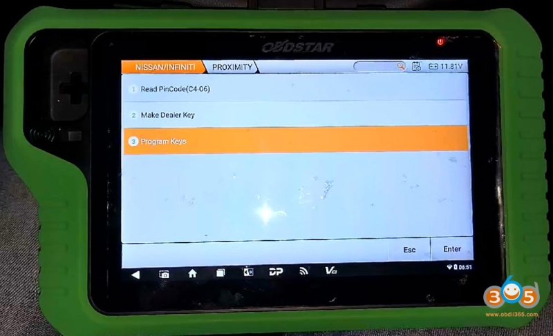 Program 2025 Nissan Magnite Proximity Key with OBDSTAR G3