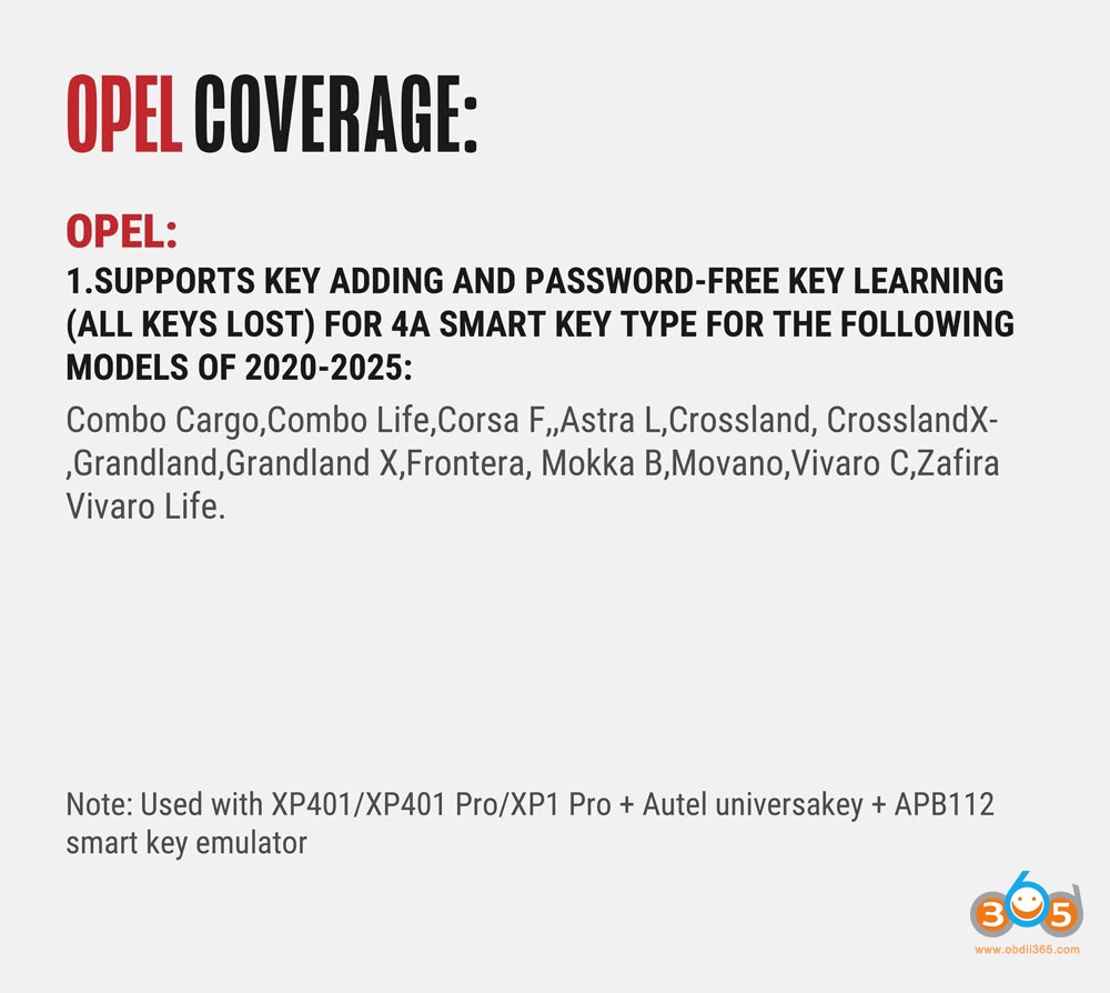 Autel IM608 PSA Opel IMMO Update 3