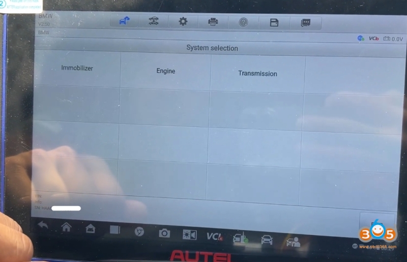 Autel IM608 Copy BMW U Chassis BCP Key with Godiag Clip Adapter