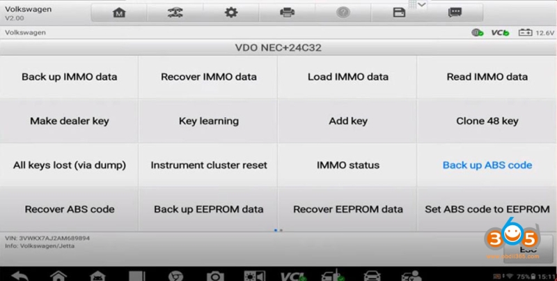 Autel IM608 Repair VAG IMMO4 CLuster ABS Coding if Gets Lost