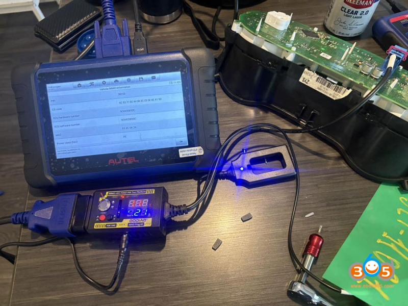 Autel IM608 Repair VAG IMMO4 CLuster ABS Coding if Gets Lost