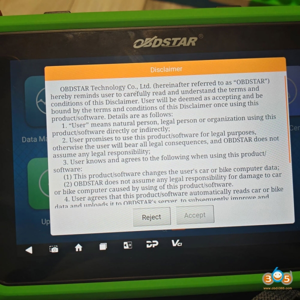 OBDSTAR G3 Forget Lock Screen Password Solution