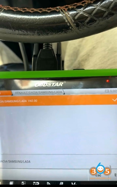 Program Dacia Docker 2014 Blade Key with OBDSTAR G3
