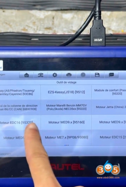 Read VW EDC16U34 ECU CS and PIN Code with Autel IM508