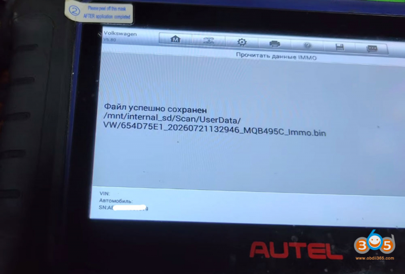 Autel IM508 Adds 2022 VW Tiguan MQB49 5C Smart Key with Godiag 5C Adapter