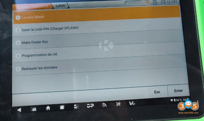 OBDSTAR G3 Adds 2021 Renault Clio 5 Blade Key