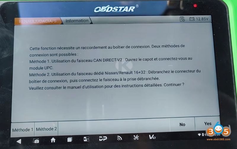 OBDSTAR G3 Adds 2021 Renault Clio 5 Blade Key