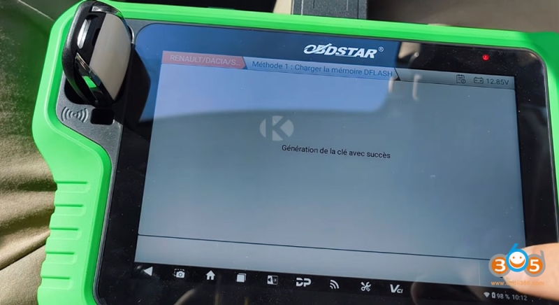 OBDSTAR G3 Adds 2021 Renault Clio 5 Blade Key