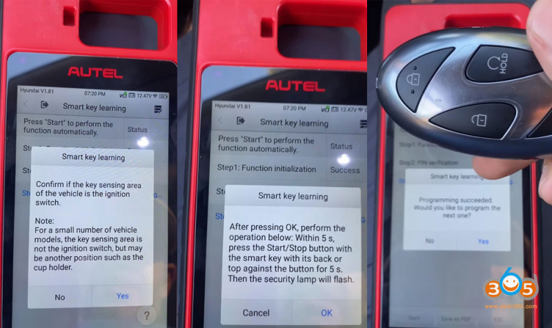 Program 2025 Hyundai Tucson Smart Key with Autel KM100