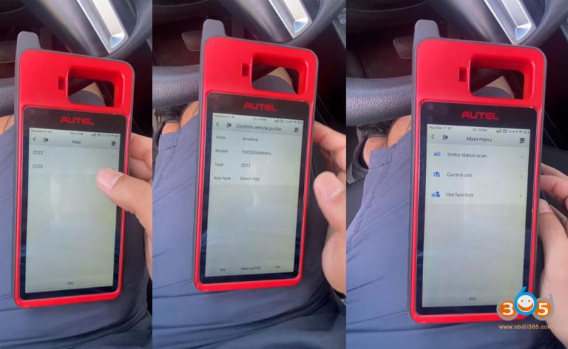 Program 2025 Hyundai Tucson Smart Key with Autel KM100
