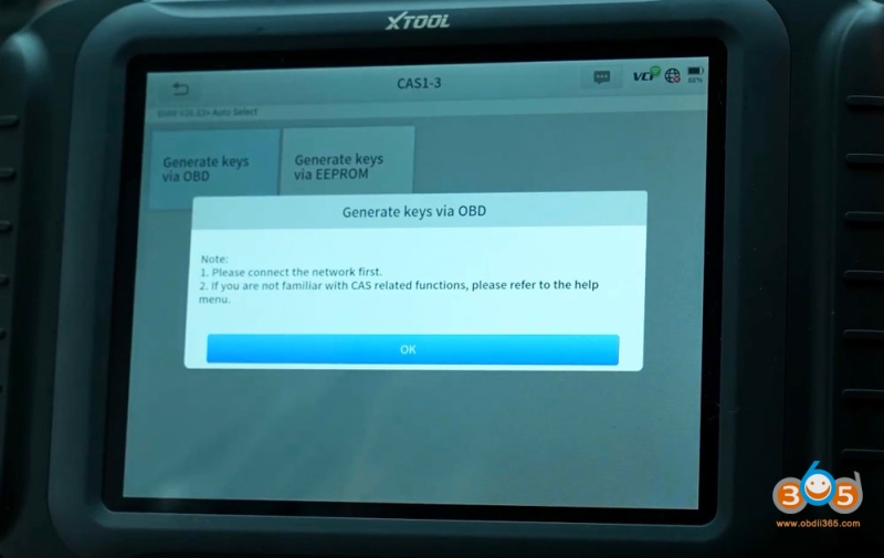 Program BMW CAS3+ All Keys Lost with Xtool + KC501