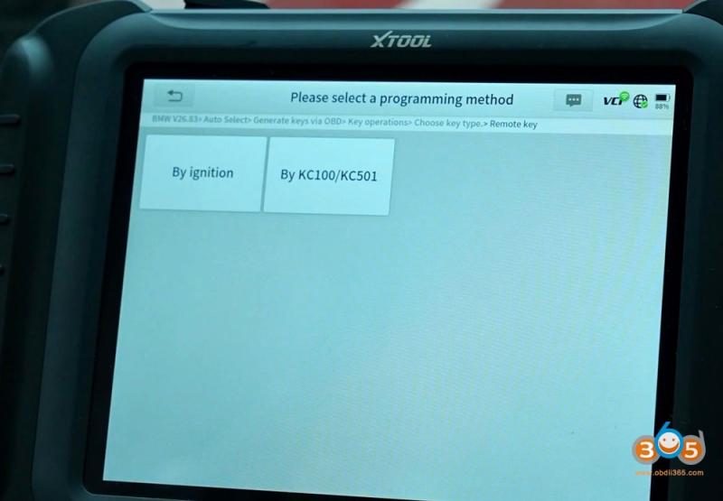 Program BMW CAS3+ All Keys Lost with Xtool + KC501