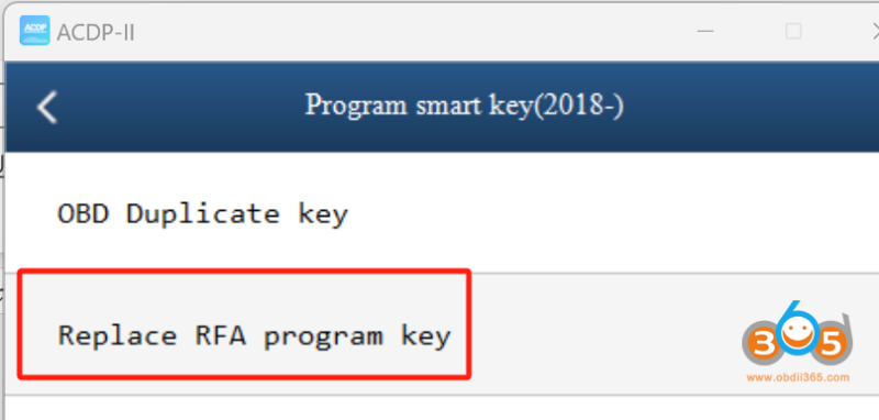 Yanhua ACDP2 Where to Write JLR RFA Initial Data?