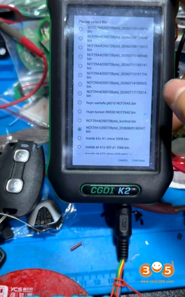 CGDI K2 Copy Vespa Motorcycle 4A Keyless Smart Key