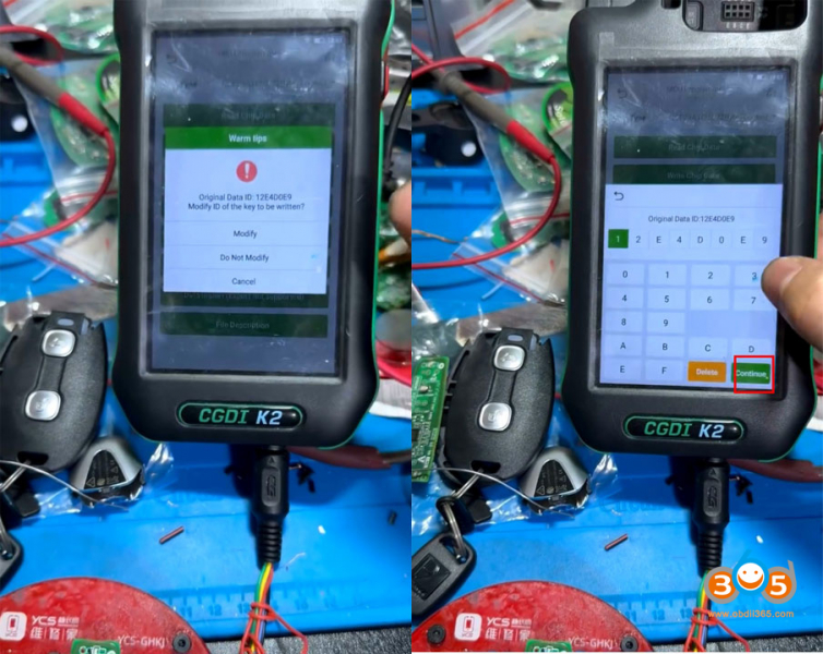 CGDI K2 Copy Vespa Motorcycle 4A Keyless Smart Key