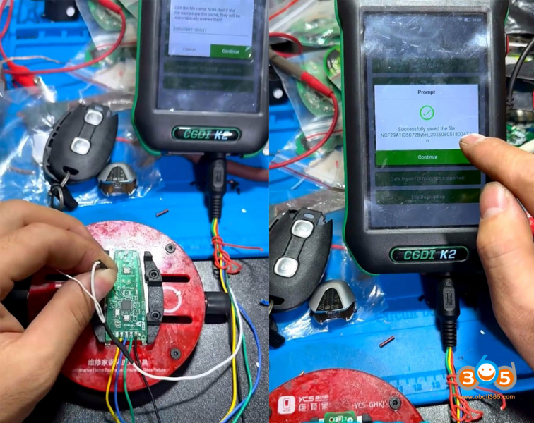 CGDI K2 Copy Vespa Motorcycle 4A Keyless Smart Key
