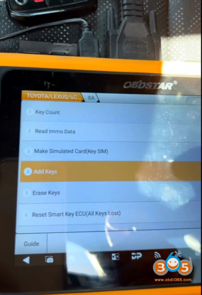 How to Add 2024 Toyota Tacoma Smart Key with OBDSTAR G3?