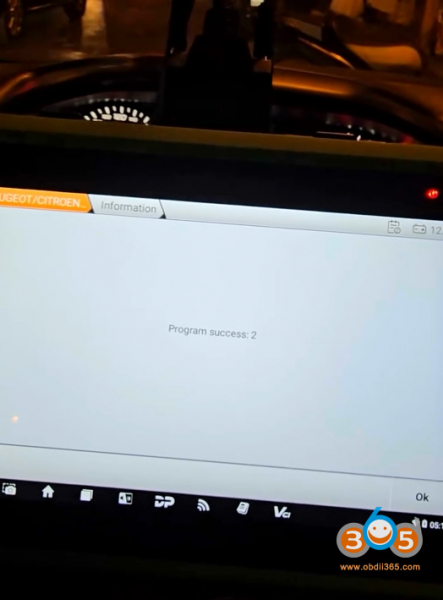 OBDSTAR G3 Adds 2025 Peugeot 208 Blade Key
