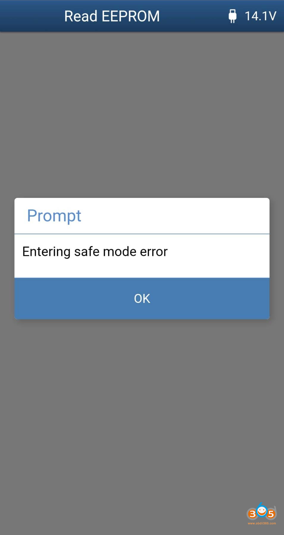 Yanhua ACDP MG1CS003 Entering Safe Mode Error 3