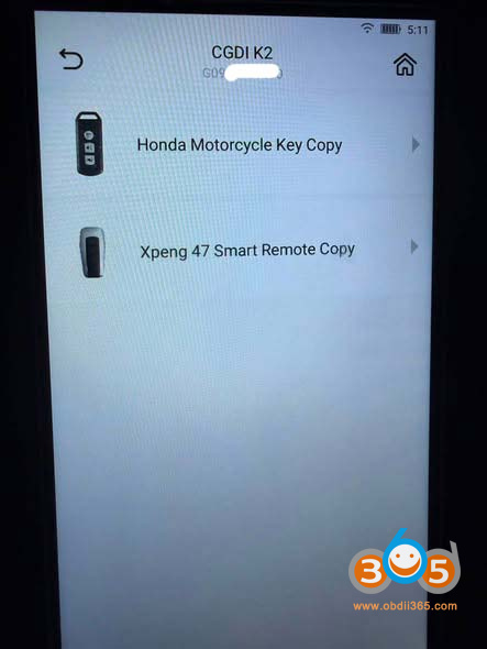 Cgdi K2 Copy Honda Motorcycle Key 3
