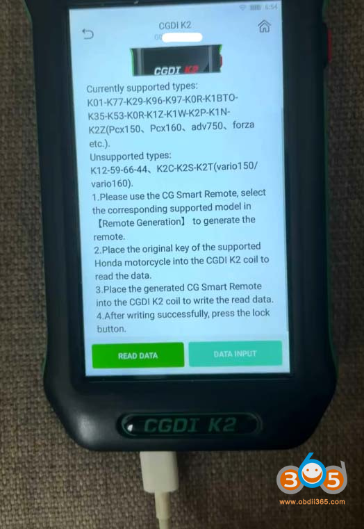 Cgdi K2 Copy Honda Motorcycle Key 5