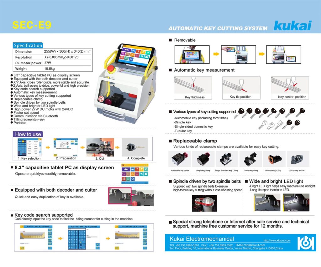 Sec-e9-key-cutting-machine-user-maual-1