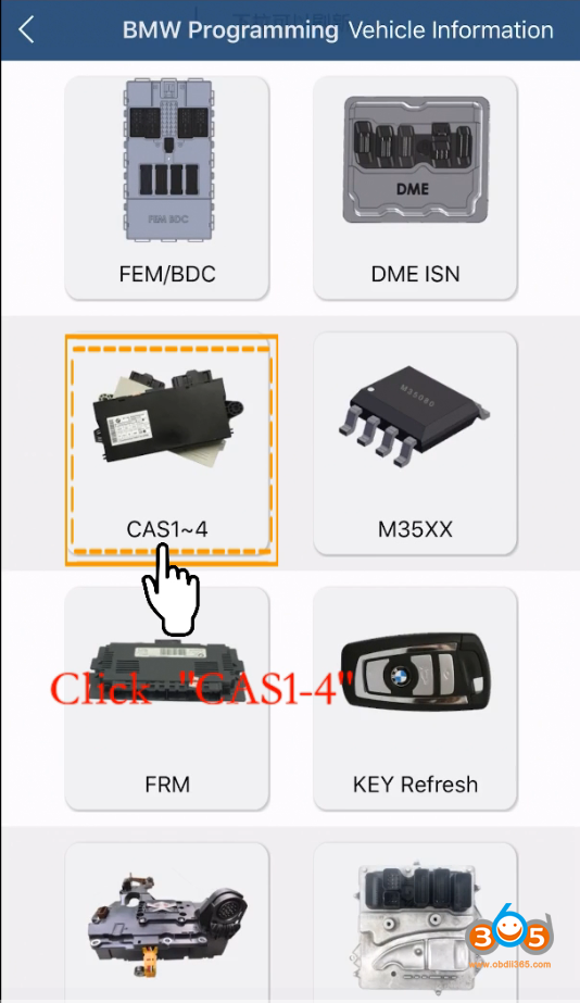 Yanhua Mini Acdp Bmw Cas4 Via Obd 3