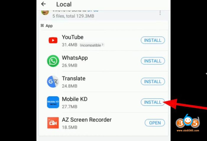 Setup Mobile Kd In Obdstar Pro4 03