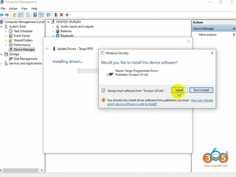 Install Tango Sofware Win10 12