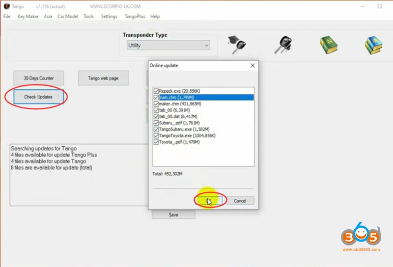 Install Tango Sofware Win10 18