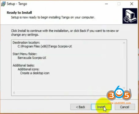 Install Tango Sofware Win10 7