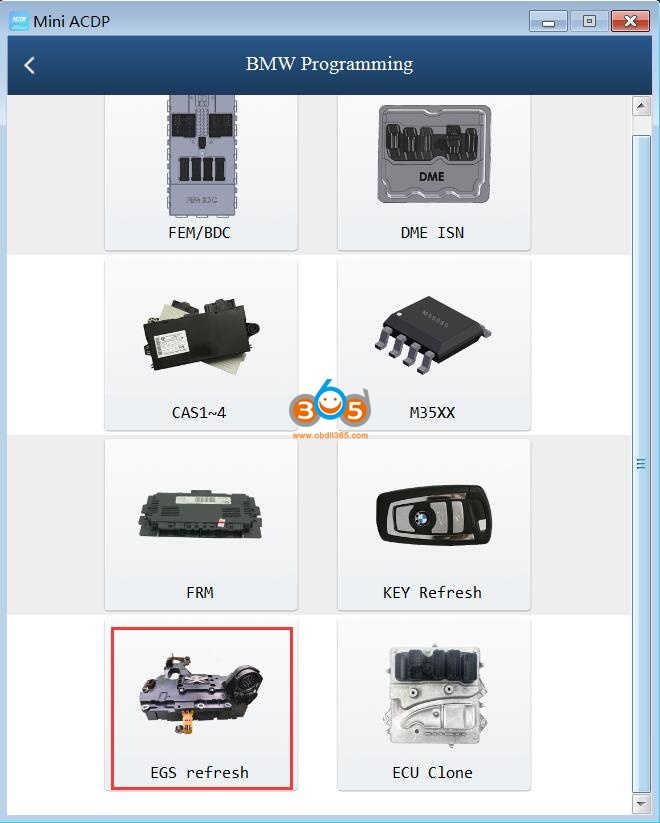 Yanhua Acdp Clear Bmw E Series Egs 6h Gs19d Isn 07