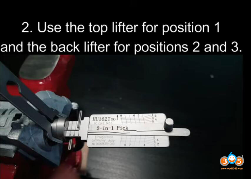 Lishi Decode Hu162t 9cuts 2