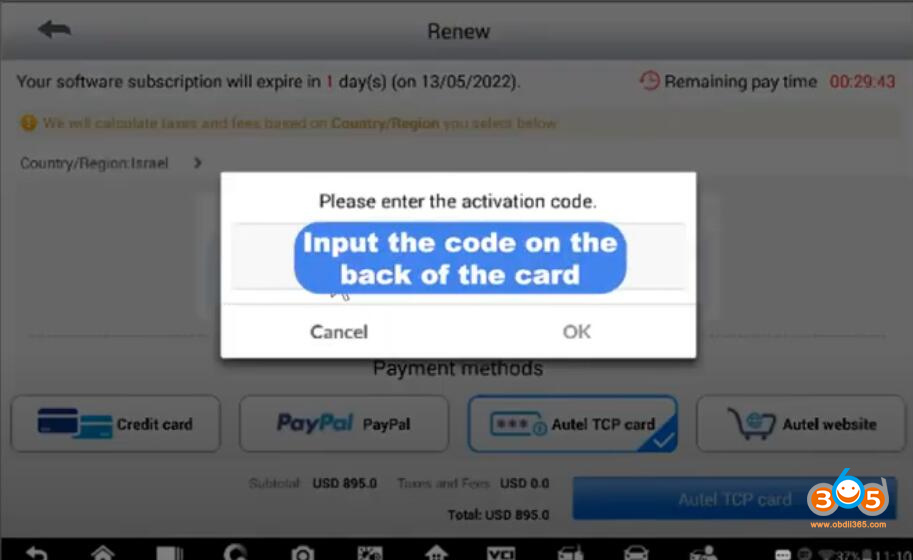 Renew Autel Im608 6