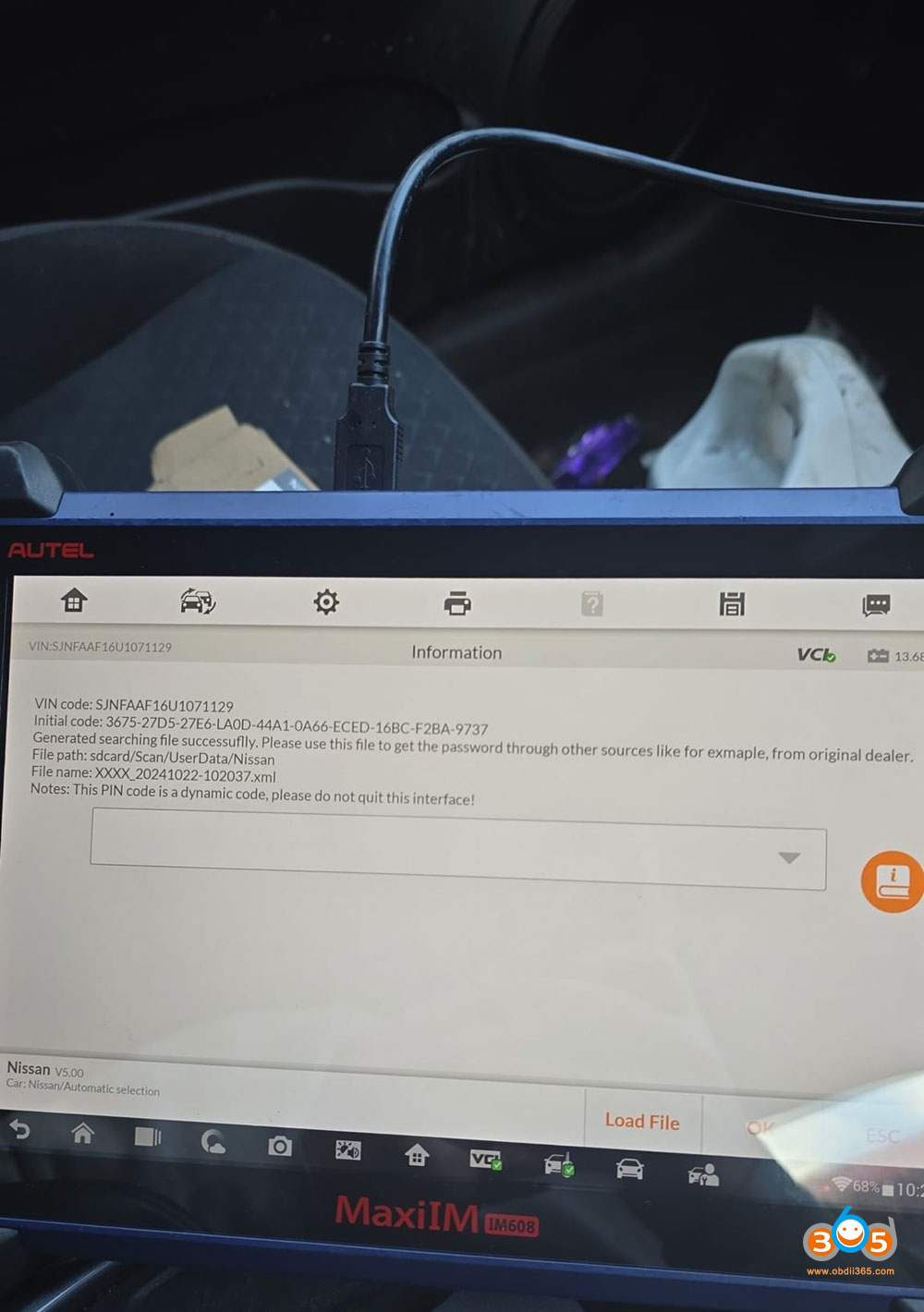 Autel Im608 Nissan Juke 2020 Akl Ask For Outcode