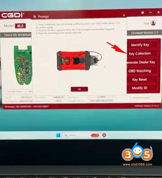 add mlb key with cgdi mlb tool 5