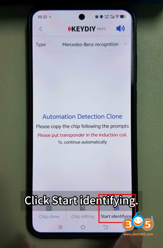 keydiy kd-x4 identify benz key chip 4