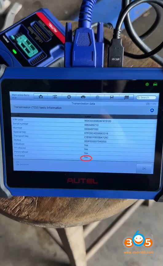 Autel Im508 Clone Benz Tcm With Godiag Gt107 23